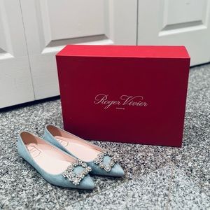 Roger Vivier Flower Strass Flats
